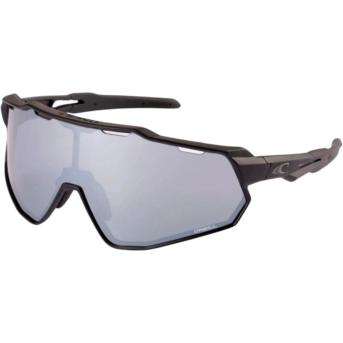 2026 O'Neill Da Uomo Occhiali Da Sole 9040 ONS-9040-2.0-104P SL - Nero Opaco / Silver Flash